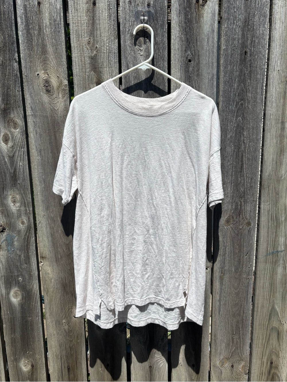 Aerie Oversized Off White Tee